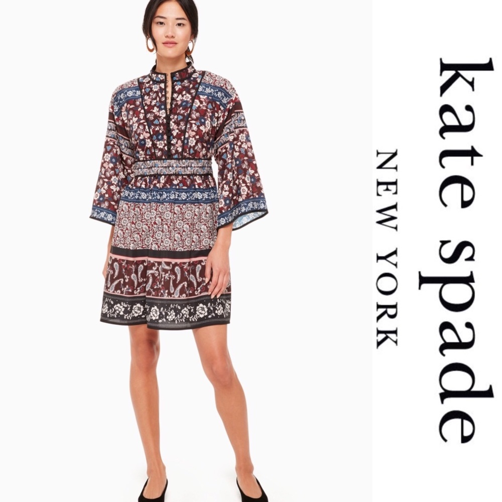 Kate Spade Patchwork Rosetta Dress*NWT